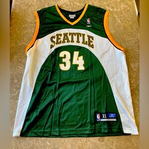 Mens Reebok Vintage Seattle SuperSonics Ray Allen Jersey Size XL.